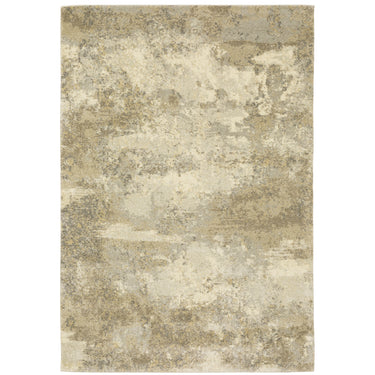 Oriental Weavers Astor 8322J Gold and Beige Medium Living Room Rug Polypropylene Area Rug - 5'3" x 7'6"