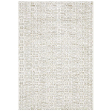 Oriental Weavers Atlas 3721G Ivory and Beige Large Seating Area Rug Geometric Area Rug - 6'7" x 9'6"