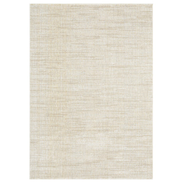 Oriental Weavers Atlas 3723N Ivory and Gold Oversized Dining Room Rug Modern Area Rug - 8'6" x 11'7"