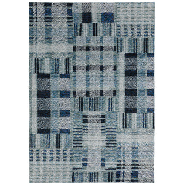 Oriental Weavers Atlas 752B0 Blue Medium Living Room Rug Geometric Area Rug - 5'3" x 7'3"