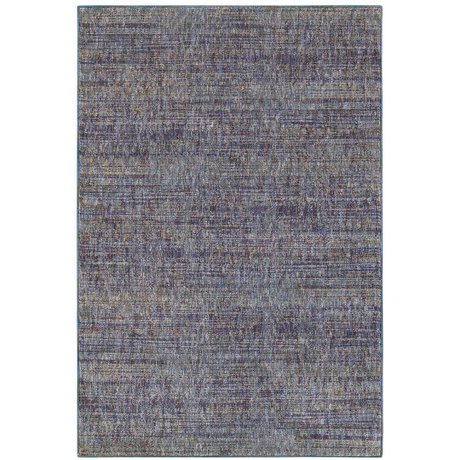Oriental Weavers Atlas 8033F Purple and Gray Small Entryway Accent Solid Area Rug 1'10" x 3'2" — full overhead view of the rug