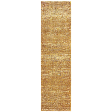 Oriental Weavers Atlas 8033R Gold and Multi Hallway Runner Solid Runner Rug 2'6" x 12' — runner shape view