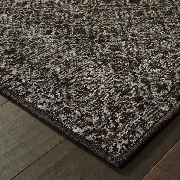 Oriental Weavers Atlas 8048Q Black and Gray Hallway Runner Geometric Runner Rug - 2'3