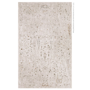 Oriental Weavers Avalon AVA01 Ivory and Beige Compact Bedroom Accent Traditional Area Rug - 3'2" x 5'