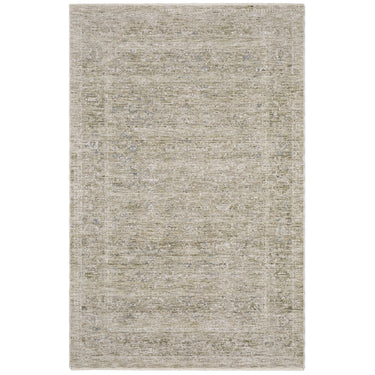 Oriental Weavers Avalon AVA07 Beige and Gray Extra Large Room Anchor Polyester Area Rug 9'10" x 12'10" — full overhead view of the rug