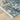 Oriental Weavers Bauer 041L2 Blue and Beige Oversized Dining Room Rug Abstract Area Rug 7'10" x 10'10" — corner detail and edge binding