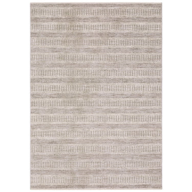 Oriental Weavers Branigan BRG03 Ivory and Brown Hallway Runner Polyester Runner Rug 2'6" x 7'6" — full overhead view of the rug