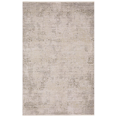 Oriental Weavers Branigan BRG06 Ivory and Gold Hallway Runner Polyester Runner Rug 2'6" x 7'6" — full overhead view of the rug