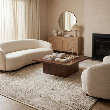 Oriental Weavers Branigan BRG06 Ivory and Gold Hallway Runner Polyester Runner Rug 2'6" x 7'6" — room setting
