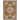 Oriental Weavers Branson Orange BR04A Rust and Beige Large Seating Area Rug Medallion Area Rug 7'10" x 10' — full overhead view of the rug