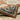 Oriental Weavers Branson Orange BR04A Rust and Beige Medium Living Room Rug Polypropylene Area Rug 5'3" x 7'3" — draped to show softness and drape