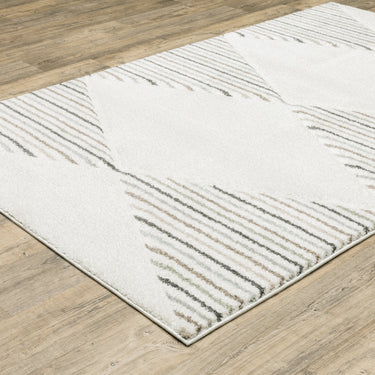 Oriental Weavers Cambria 4927C Beige and Multi Large Seating Area Rug Geometric Area Rug 6'7" x 9'6" — angled view showing pattern scale