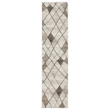 Oriental Weavers Cambria 4928A Beige and Gray Hallway Runner Polypropylene Runner Rug 1'10" x 7'6" — runner shape view