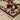 Oriental Weavers Capella CAP08 Rust Red and Beige Hallway Runner Traditional Runner Rug 2'3" x 7'6" — corner detail and edge binding