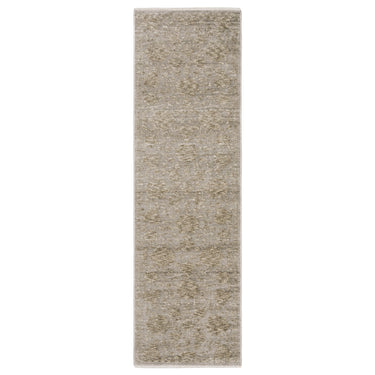 Oriental Weavers Capella Grey CAP09 Gray and Beige Hallway Runner Floral Runner Rug 2'3" x 7'6" — runner shape view