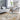 Oriental Weavers Caravan Grey 1340W Gray and Blue Hallway Runner Modern Runner Rug 2'3" x 7'6" — styled in a furnished room