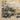 Oriental Weavers Caravan Grey 2061X Gray and Gold Hallway Runner Polyester Runner Rug 2'3" x 7'6" — folded corner showing the backing