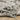 Oriental Weavers Caravan Grey 4153Q Gray and Black Hallway Runner Modern Runner Rug 2'3" x 7'6" — draped to show softness and drape