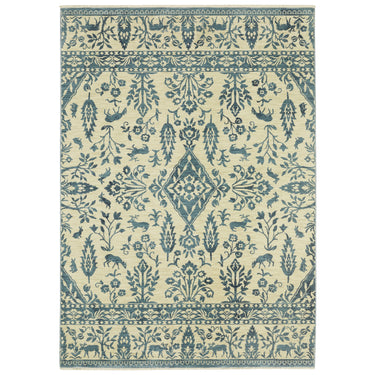 Oriental Weavers Francesca FR08H Ivory/Blue Area Rug - 3'3" x 5'