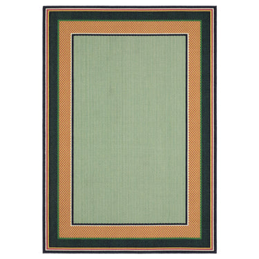 Oriental Weavers Havana HAV03 Green/Navy Indoor/Outdoor Rug - 9'10" x 12'10"