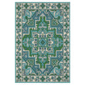 Oriental Weavers Meridian 2808G Blue/Green Indoor/Outdoor Rug - 3'7" x 5'6"