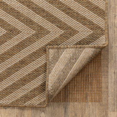 Oriental Weavers All Weather Outdoor Rug Pad 0007C Brown Protective Rug Pad Polyester Rug Pad - 8'6" x 11'6"