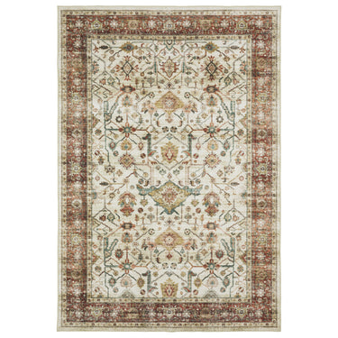 Oriental Weavers Sumter SUM05 Ivory/Rust Red Area Rug - 3'6" x 5'6"