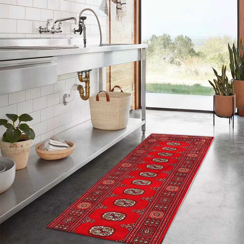 Red Bokhara Area Rug - AR296