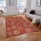 Red Ikat Area Rug 