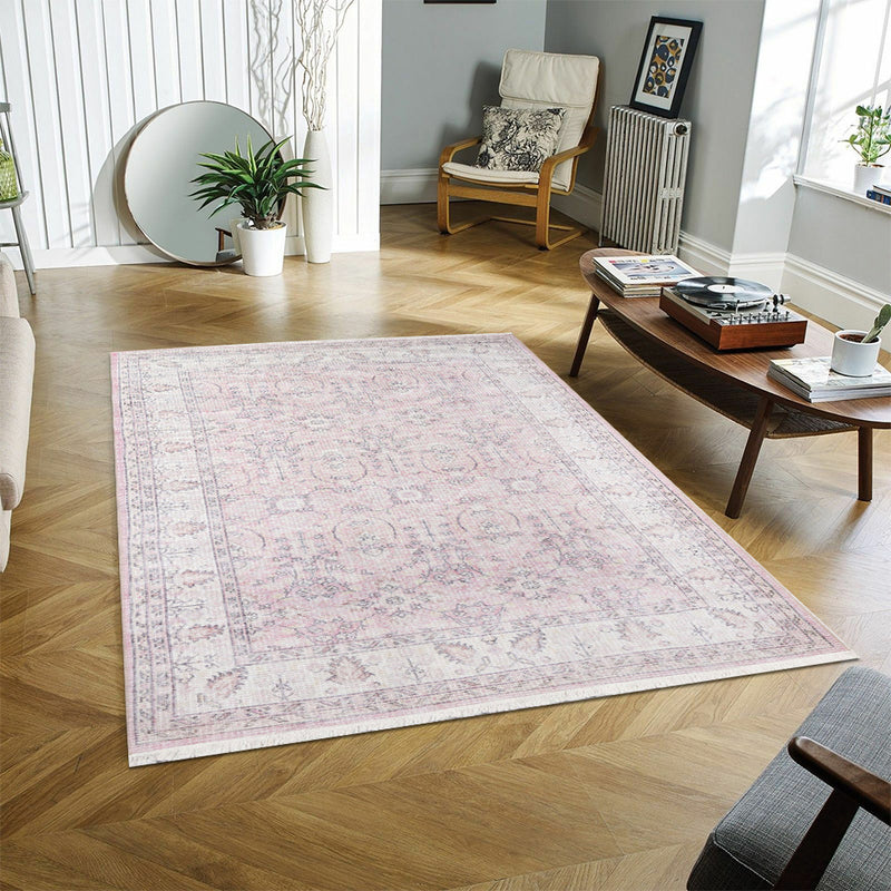 Pink Traditional Area Rug - AR6291