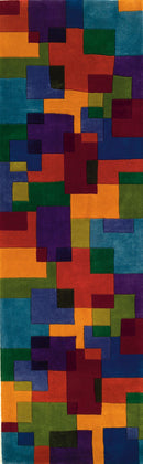 Multi-Color Contemporary Area Rug - AR6497