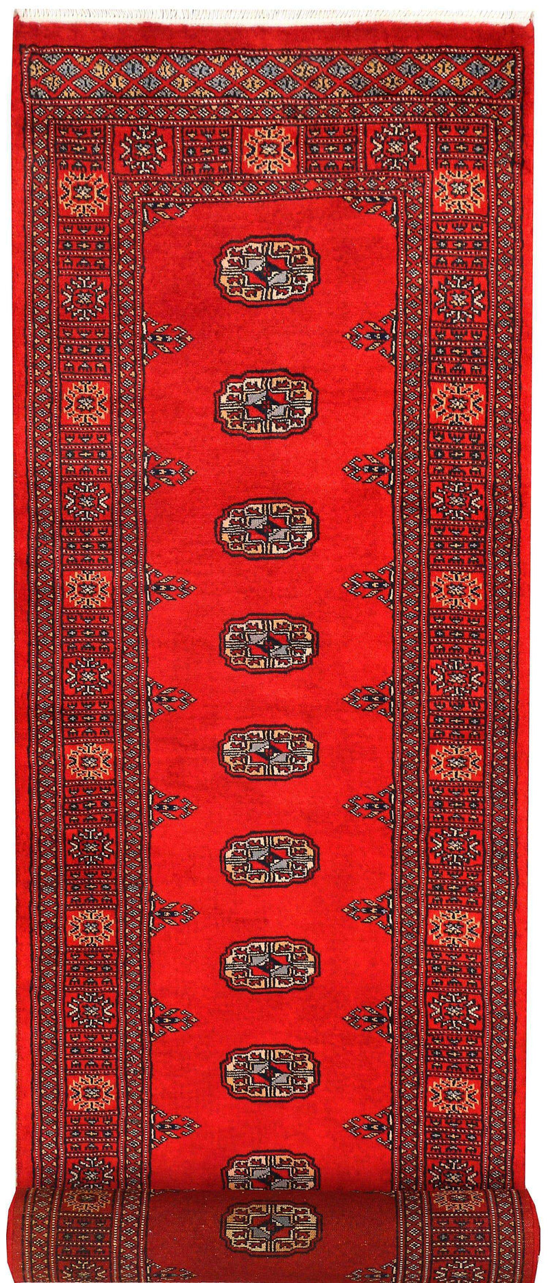 Red Bokhara Area Rug 