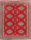 Red Caucasian Area Rug 