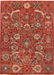 Red Ikat Area Rug