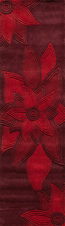 Red Transitional Area Rug - AR6192